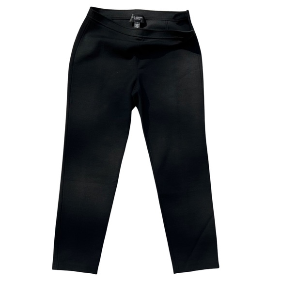 St. John Caviar Collection High Rise Cropped Knit Pant - Picture 4 of 13